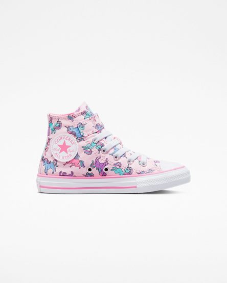 Tenisi Inalti Fete Converse Chuck Taylor All Star Easy-On Unicorns Roz Albastri | RO TFXGL362